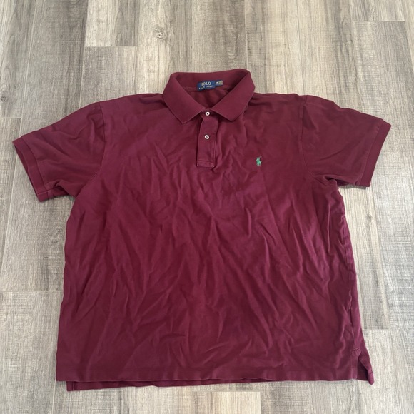 Ralph Lauren Other - Ralph‎ Lauren Polo Shirt 2XB 2TG Burgundy Small Pony  Classic Fit Preppy